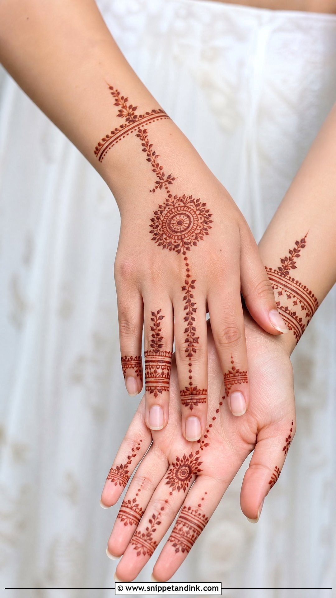 Minimal Bridal Mehndi Design - Snippet and Ink - 30 Unique Bridal Mehndi Designs 2025