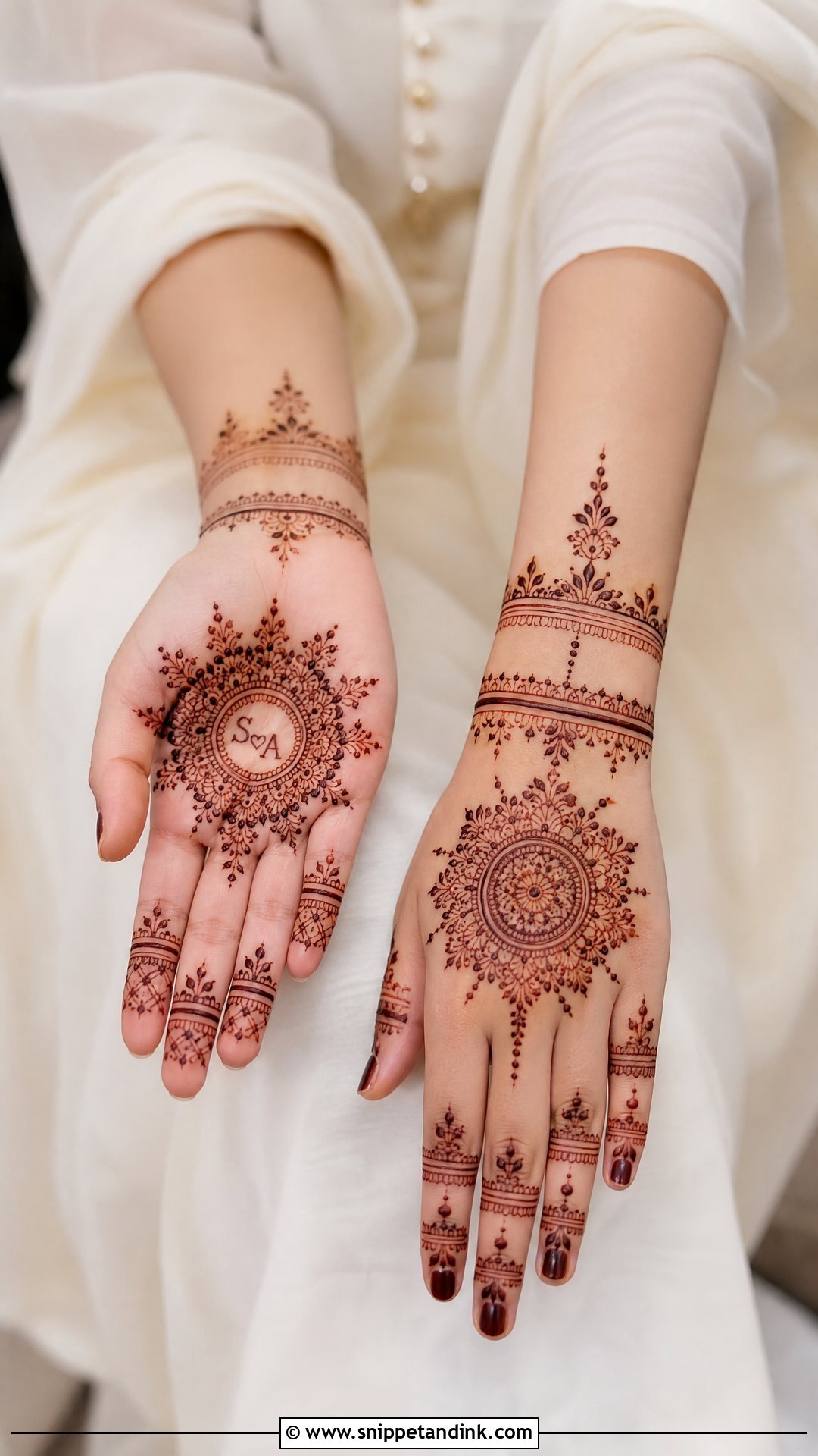 Minimal Bridal Mehndi Design - Snippet and Ink - 20 Bridal Mehndi Design Indian Weddings Ideas