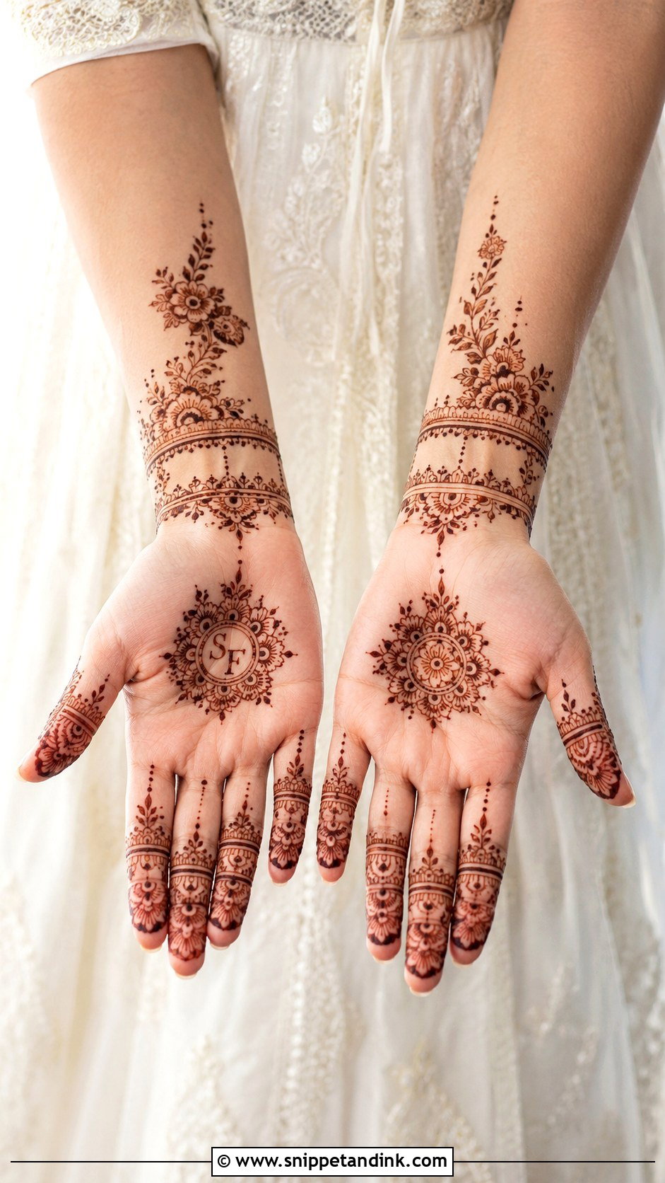 Minimal Bridal Mehndi Design - Snippet and Ink - 35 New Mehndi Designs