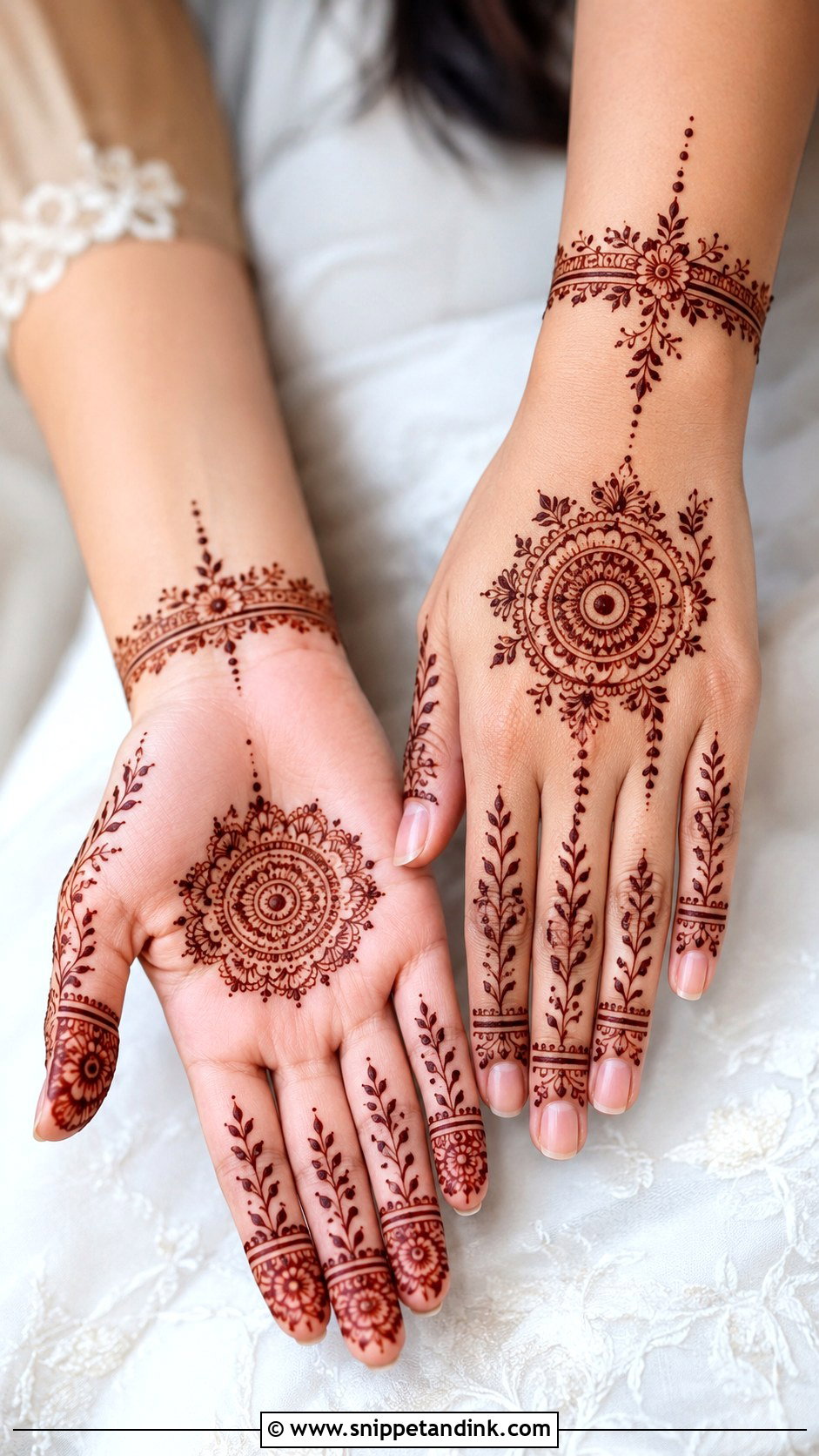 Minimal Bridal Mehndi Design - Snippet and Ink - 35 Unique Bridal Mehndi Designs