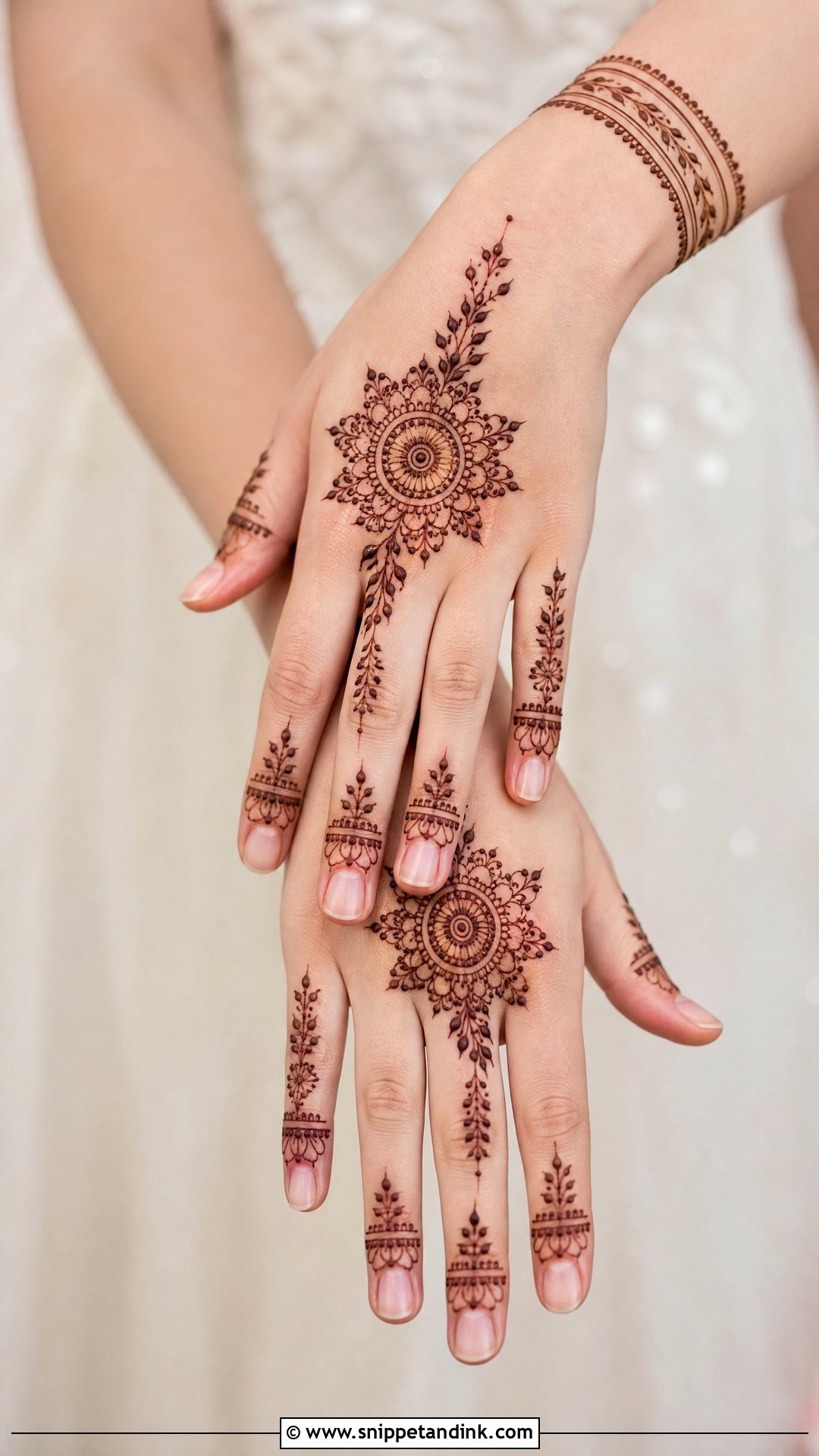 Minimal Bridal Mehndi Design - Snippet and Ink - 20 Bridal Mehndi Designs Brides