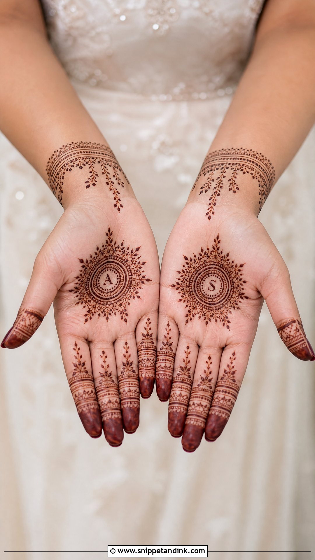Minimal Bridal Mehndi Design Front Hand - Snippet and Ink - 20 Bridal Mehndi Designs Front Hands Brides