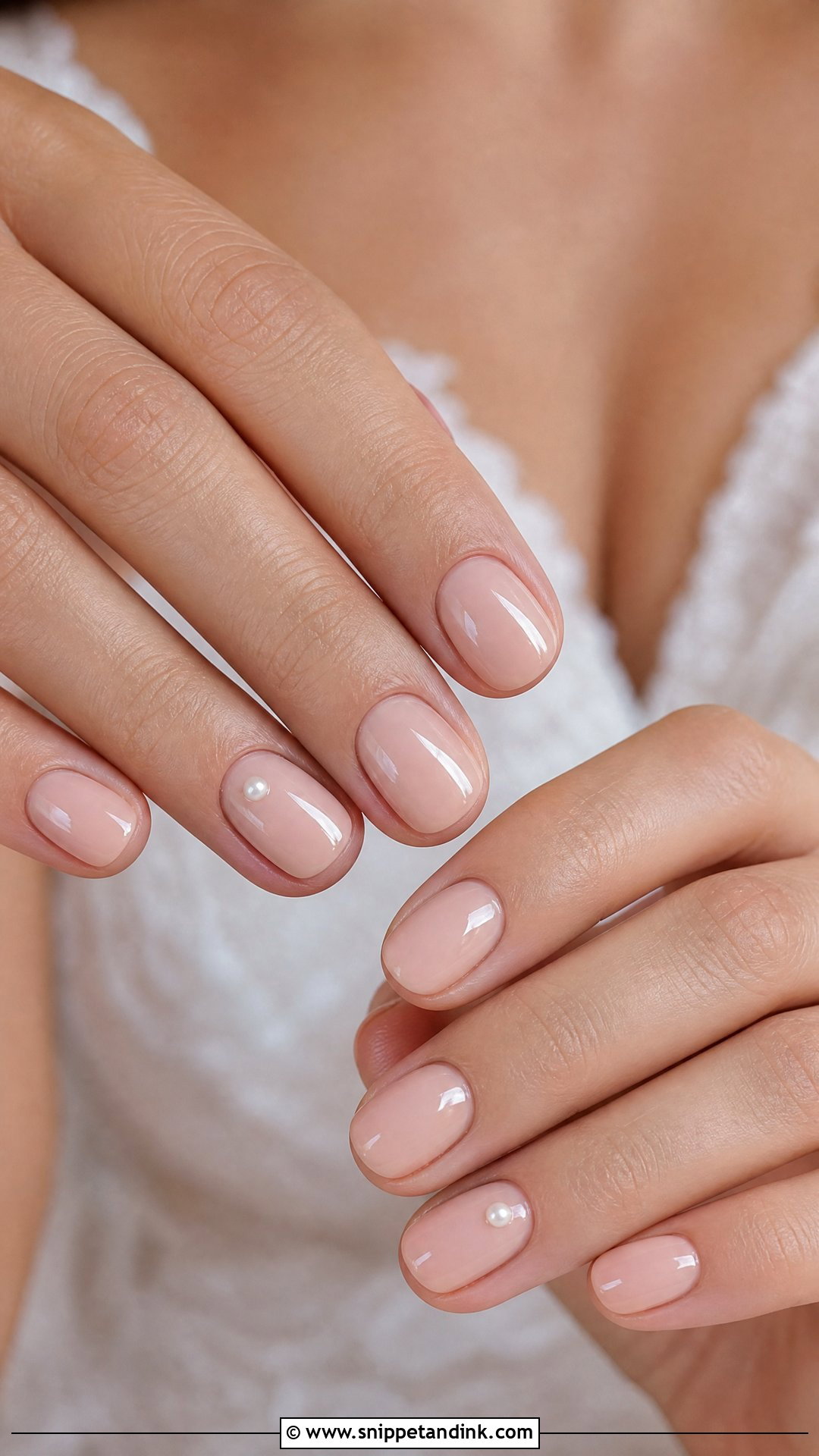Minimal Bridal Nails - Snippet and Ink - 25 Bridal Nails Ideas