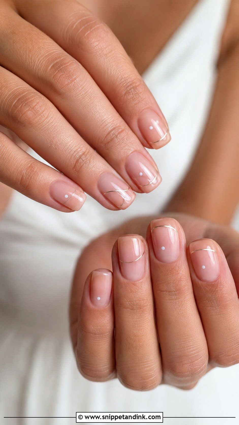 Minimal Bridal Nails - Snippet and Ink - 30 Bridal Nail Ideas
