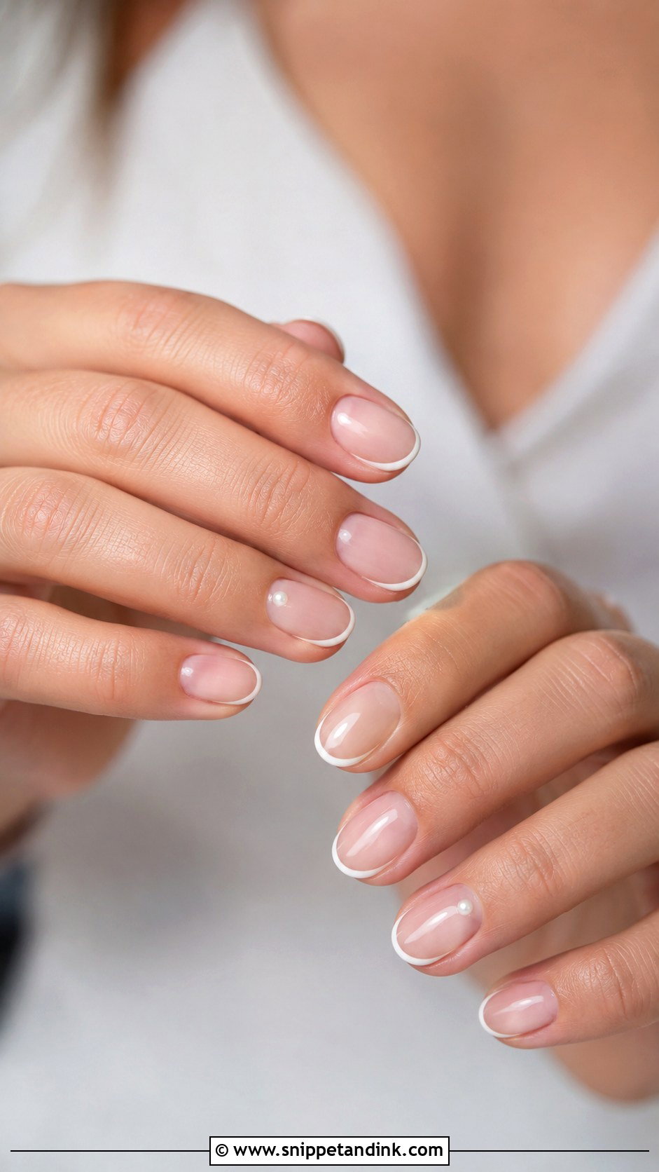 Minimal Bridal Nails - Snippet and Ink - 20 Bridal Nail Design Ideas