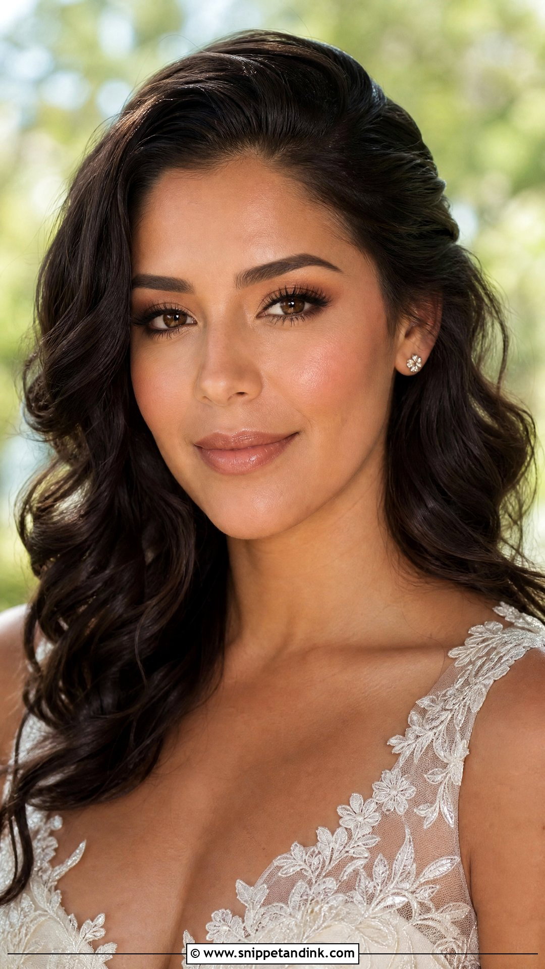 Minimal Bride Makeup For Brown Eyes - Snippet and Ink - 20 No Makeup Look Bride Ideas
