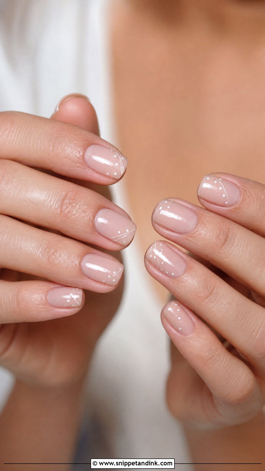 Minimal Bride Nails - Snippet and Ink - 25 Nail Bride Wedding Ideas