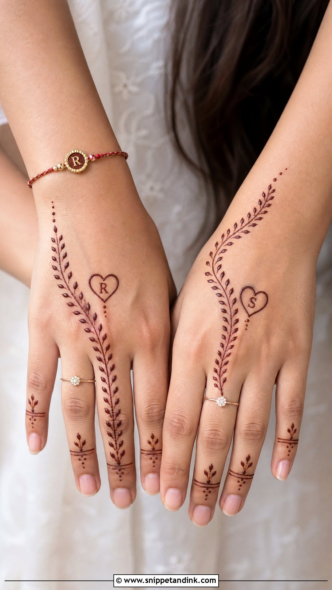 Minimal Brother Sister Mehndi Design - Snippet and Ink - 20 Brother Sister Mehndi Design Ideas