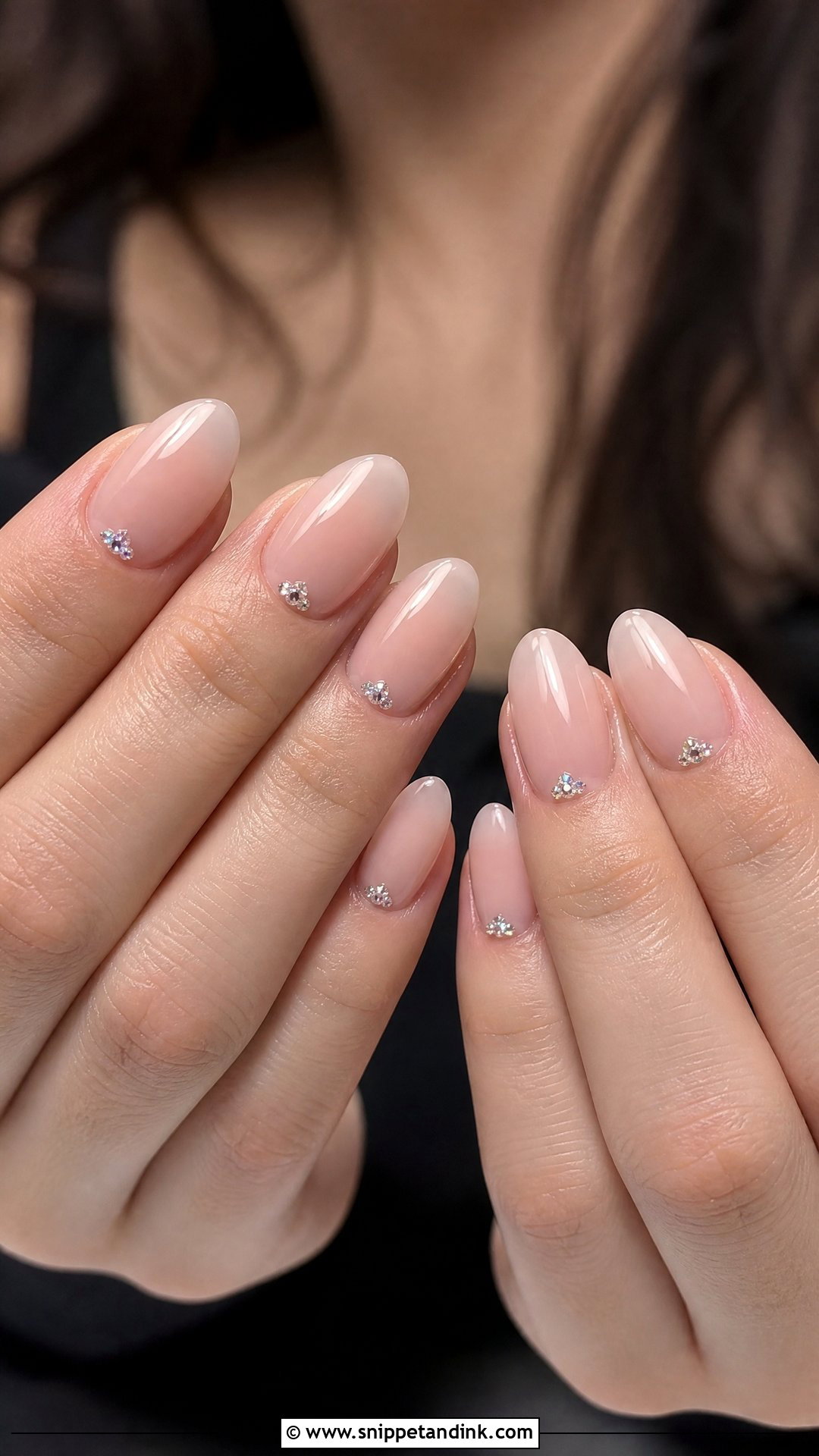 Minimal Crystal Wedding Nails - Snippet and Ink - 25 Nails for a Wedding