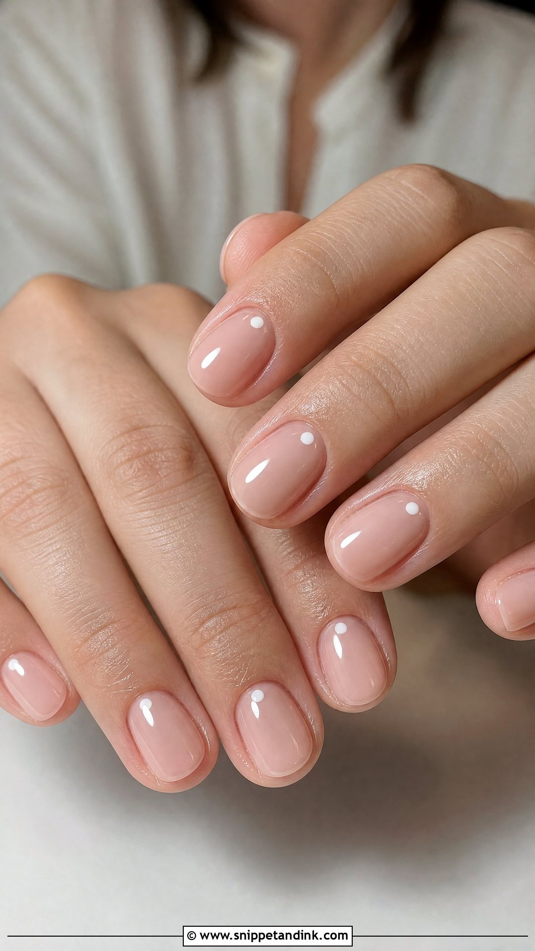 Minimal Dot Engagement Nails - Snippet and Ink - 35 Engagement Nails