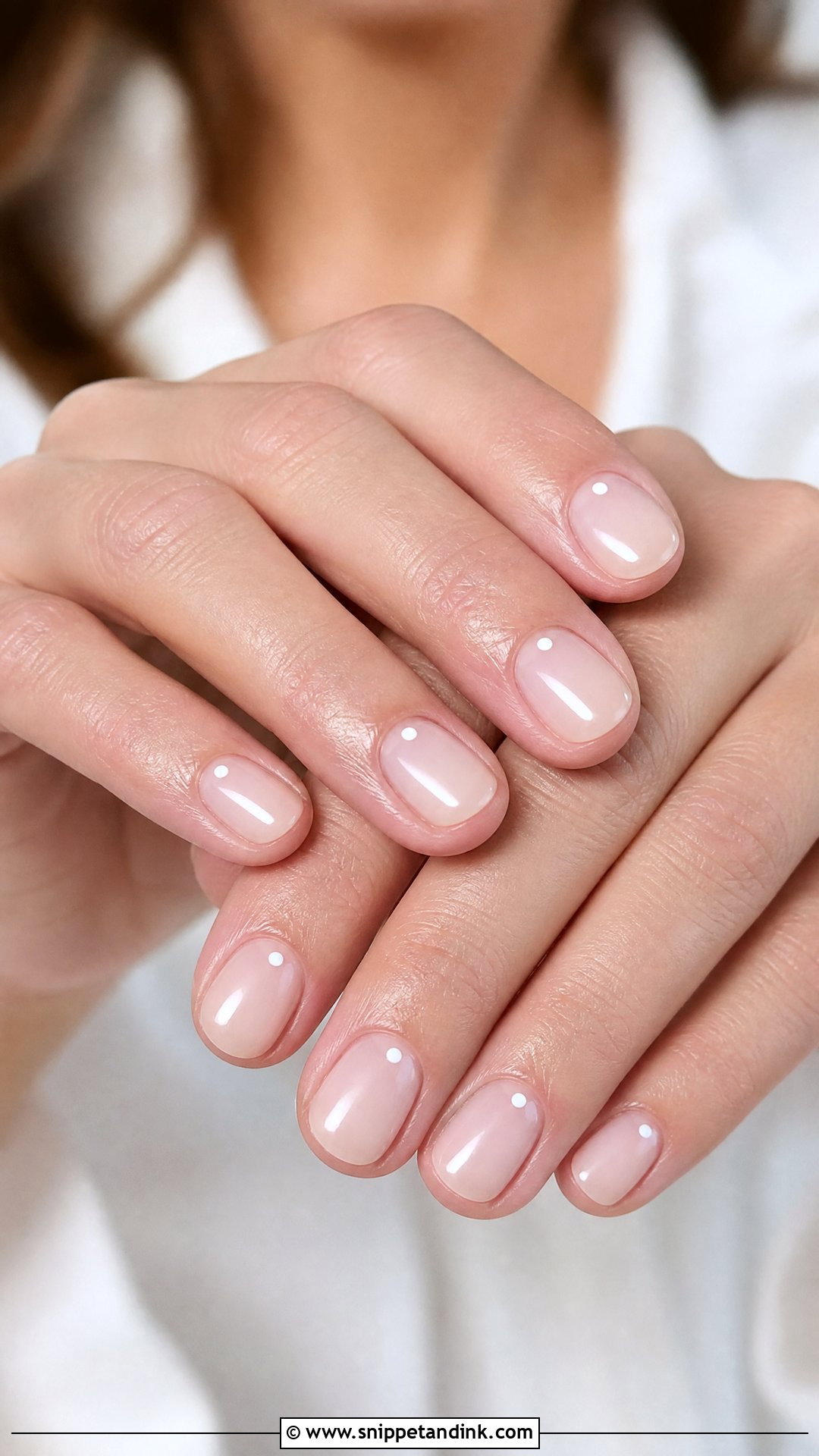 Minimal Dot Wedding Guest Nails - Snippet and Ink - 25 Simple Wedding Guest Nails