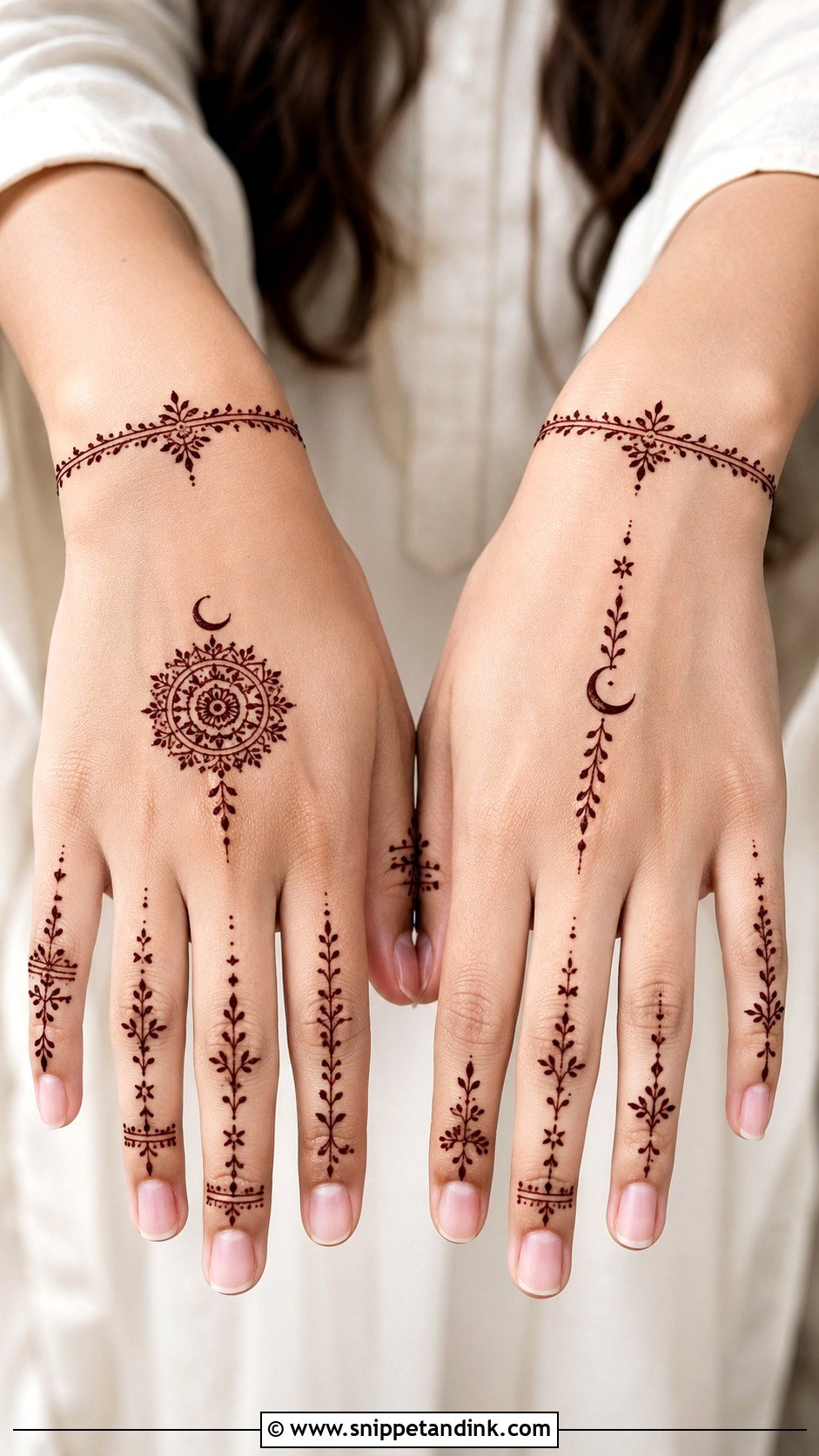 Minimal Eid Mehndi Design - Snippet and Ink - 35 Mehndi Designs for Eid