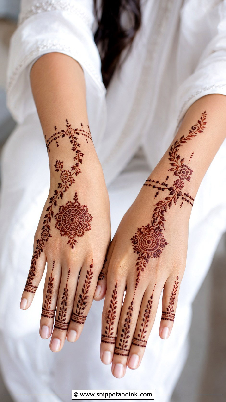 Minimal Eid Mehndi Design - Snippet and Ink - 35 Minimal Mehndi Designs