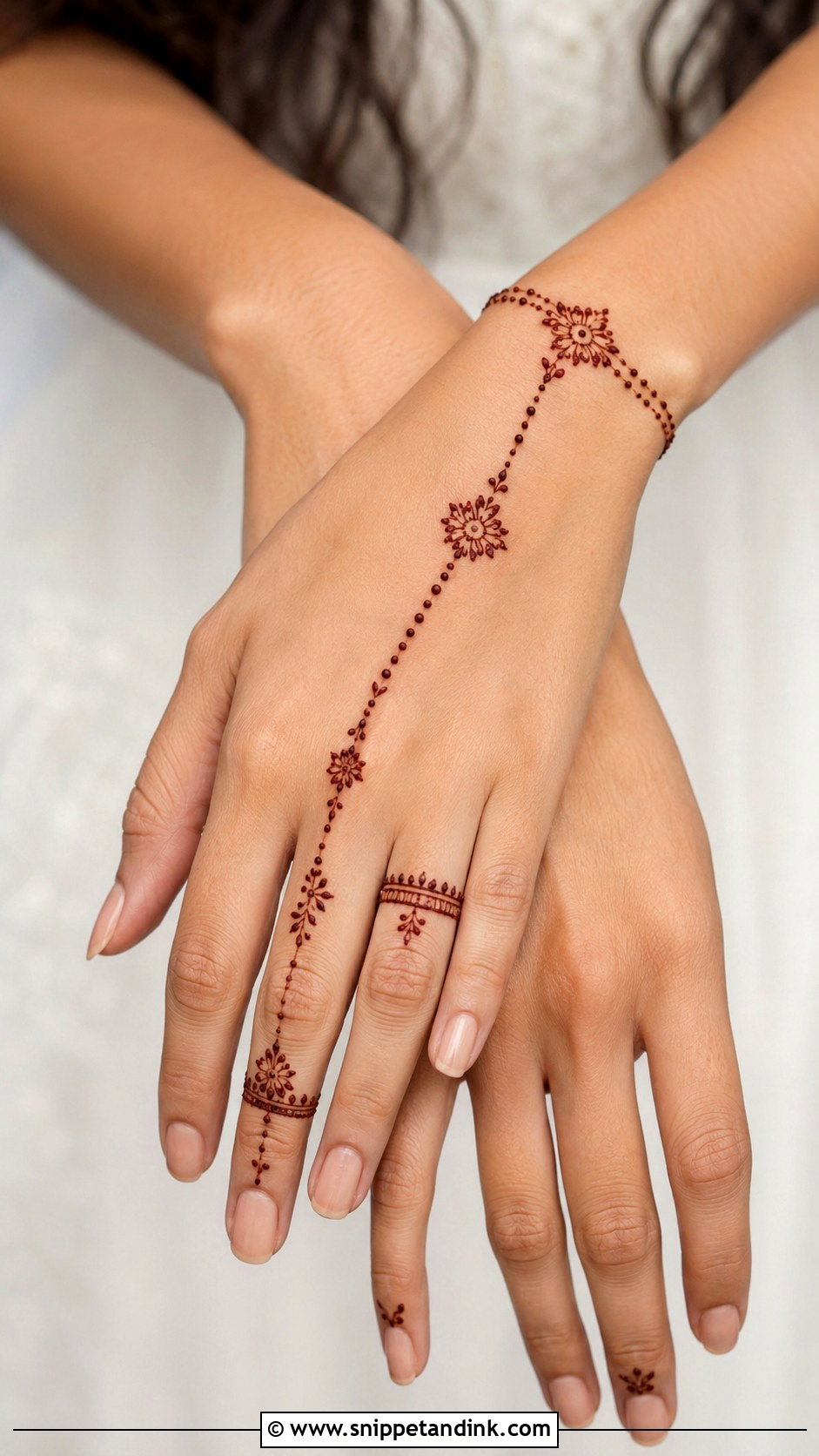 Minimal Engagement Mehndi Design - Snippet and Ink - 35 Minimal Mehndi Designs