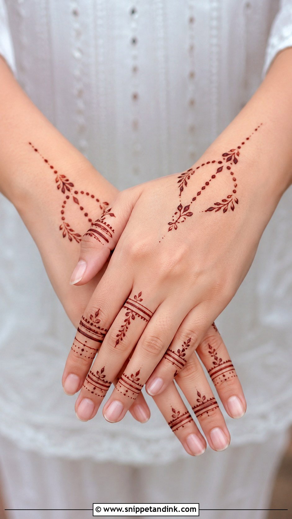 Minimal Finger Mehndi Design - Snippet and Ink - 35 Unique Fingers Mehndi Designs