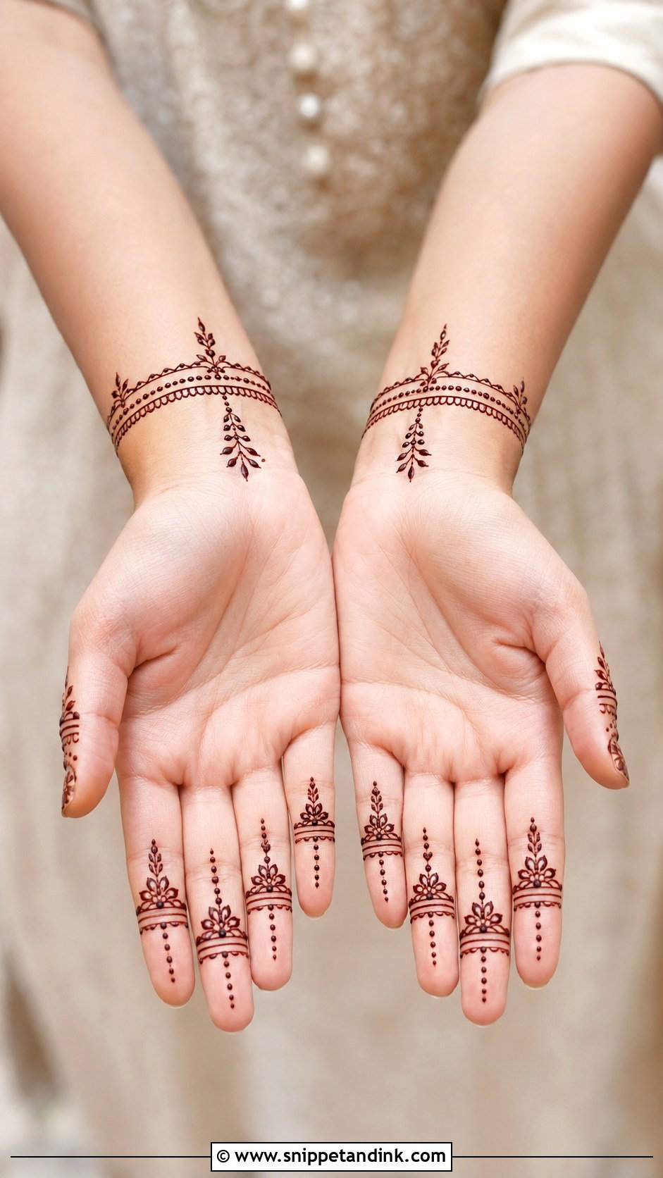 Minimal Finger Mehndi - Snippet and Ink - 30 New Unique Mehndi Designs