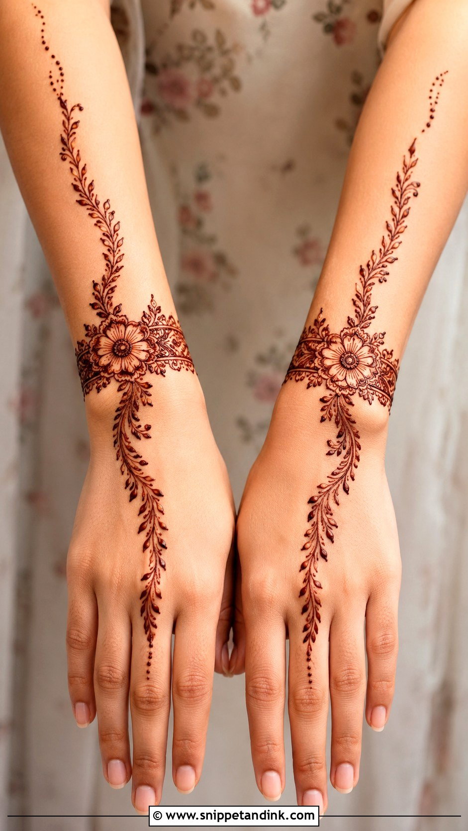 Minimal Forearm Mehndi Design - Snippet and Ink - 35 Minimal Mehndi Designs
