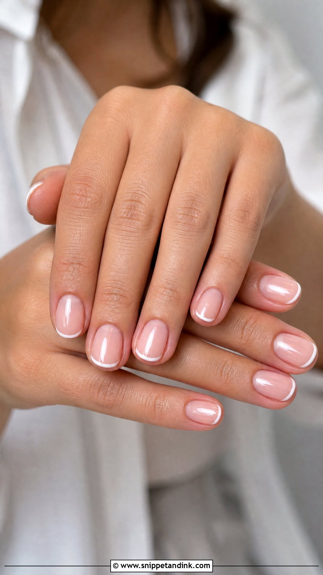 Minimal French Wedding Nails - Snippet and Ink - 25 French Wedding Nails