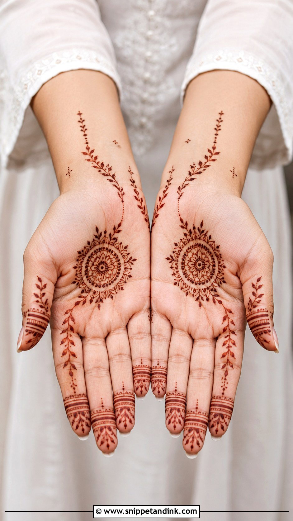 Minimal Front Hand Mehndi Design - Snippet and Ink - 35 Trendy Front Hand Mehndi Designs