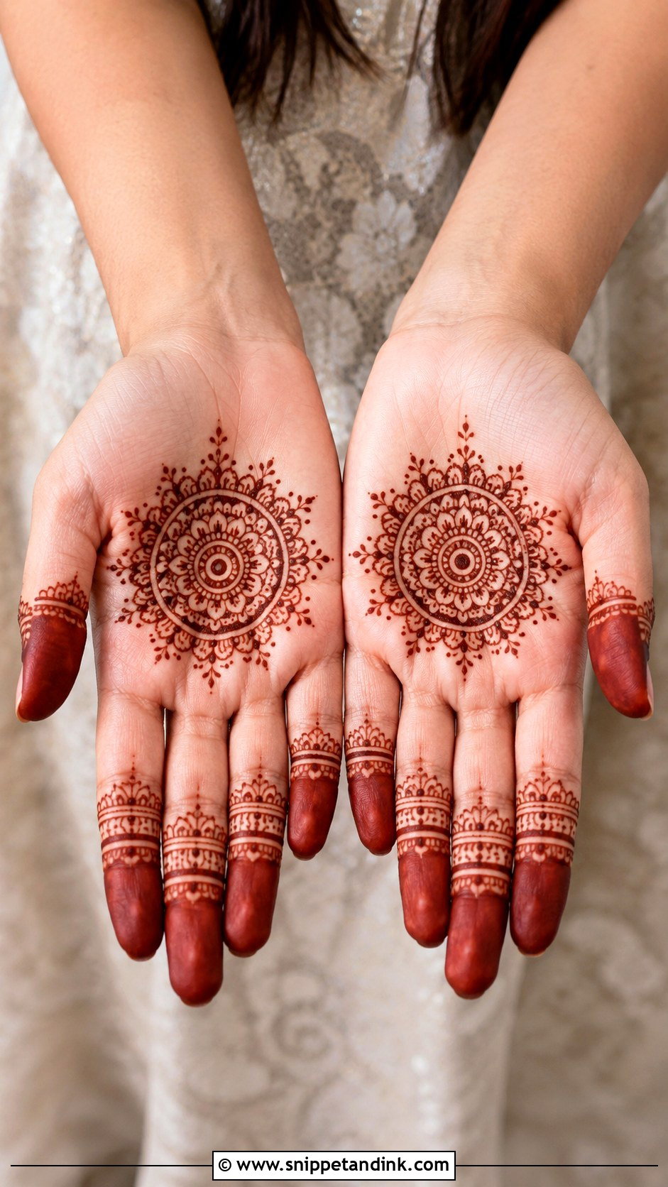 Minimal Front Hand Mehndi Design - Snippet and Ink - 35 Minimal Mehndi Designs