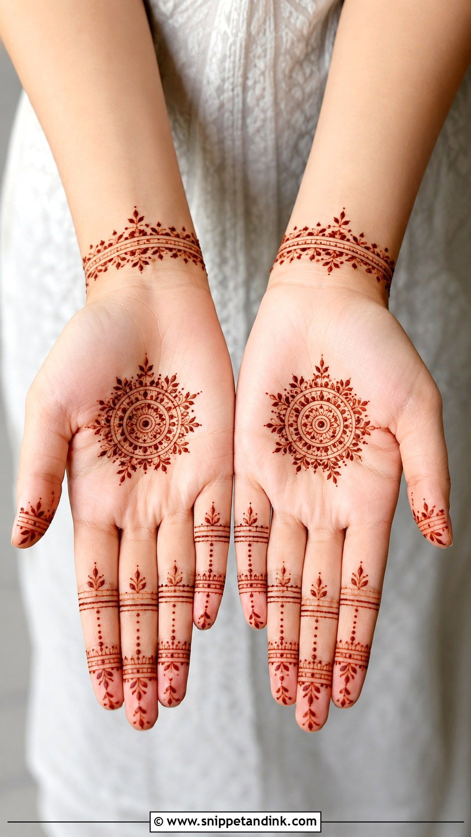 Minimal Front Hand Mehndi Design - Snippet and Ink - 35 Simple Unique Front Hand Mehndi Designs