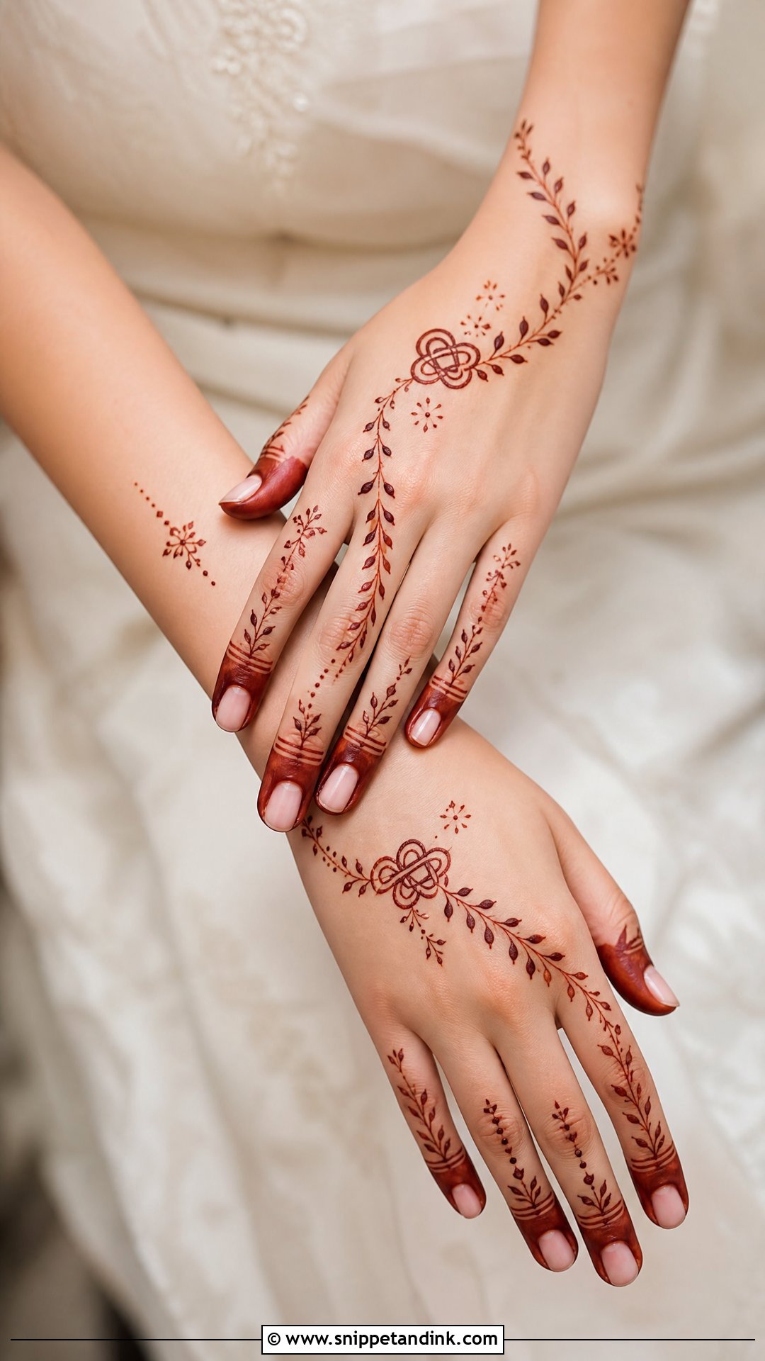 Minimal Gathbandhan Mehndi Design - Snippet and Ink - 25 Gathbandhan Mehndi Design Ideas