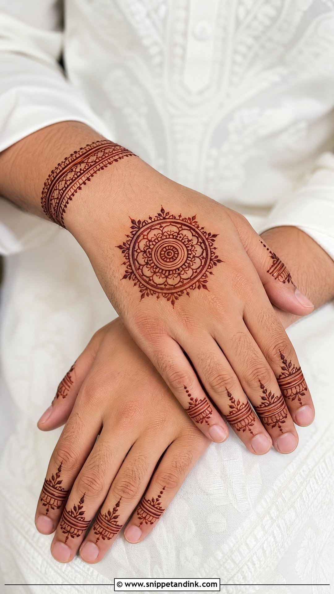 Minimal Groom Mehndi Design - Snippet and Ink - 20 Groom Mehndi Design for Men Ideas