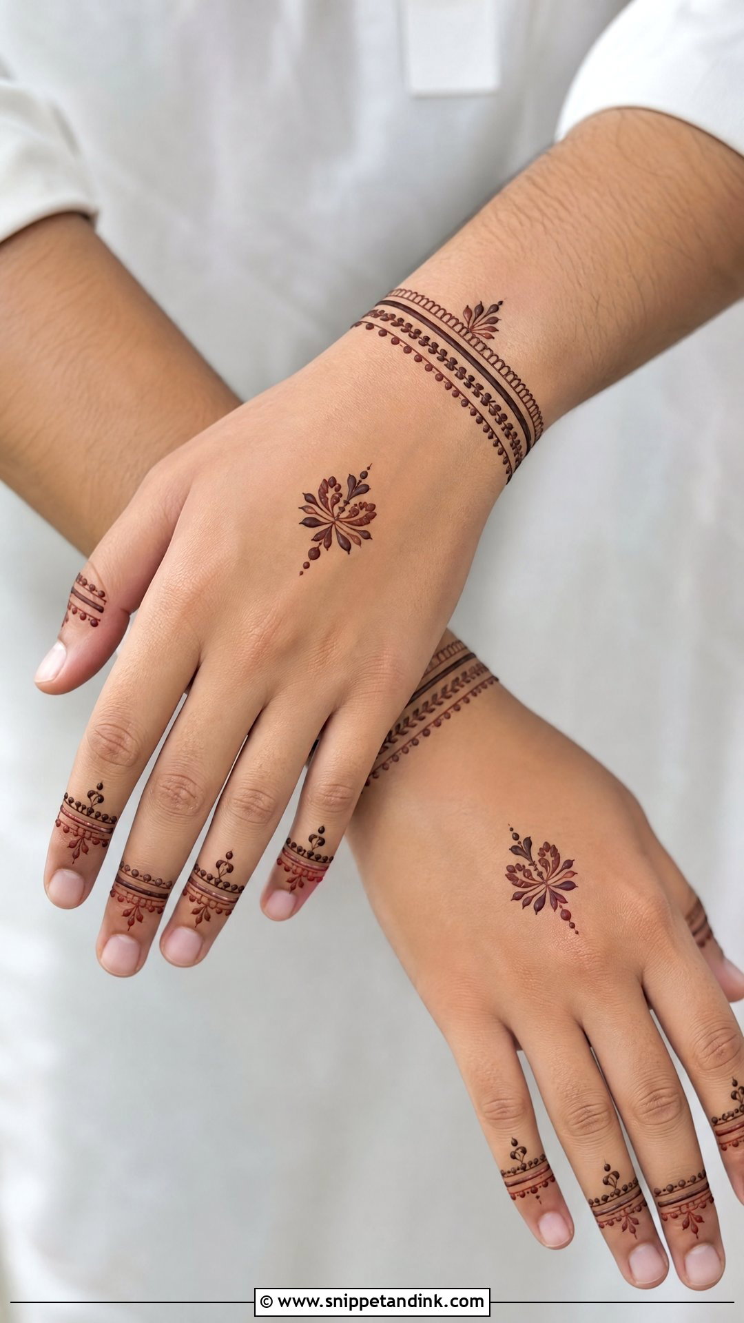 Minimal Groom Mehndi Design - Snippet and Ink - 20 Groom Mehndi Designs