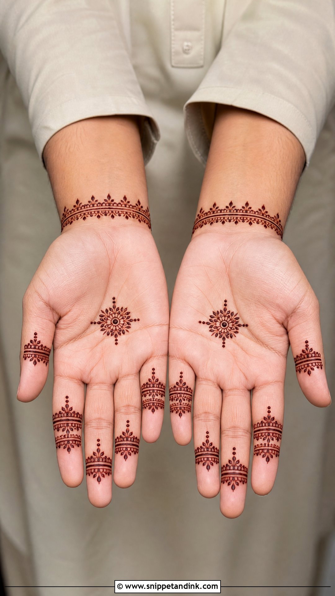 Minimal Groom Mehndi Design - Snippet and Ink - 20 Grooms Mehndi Design Ideas