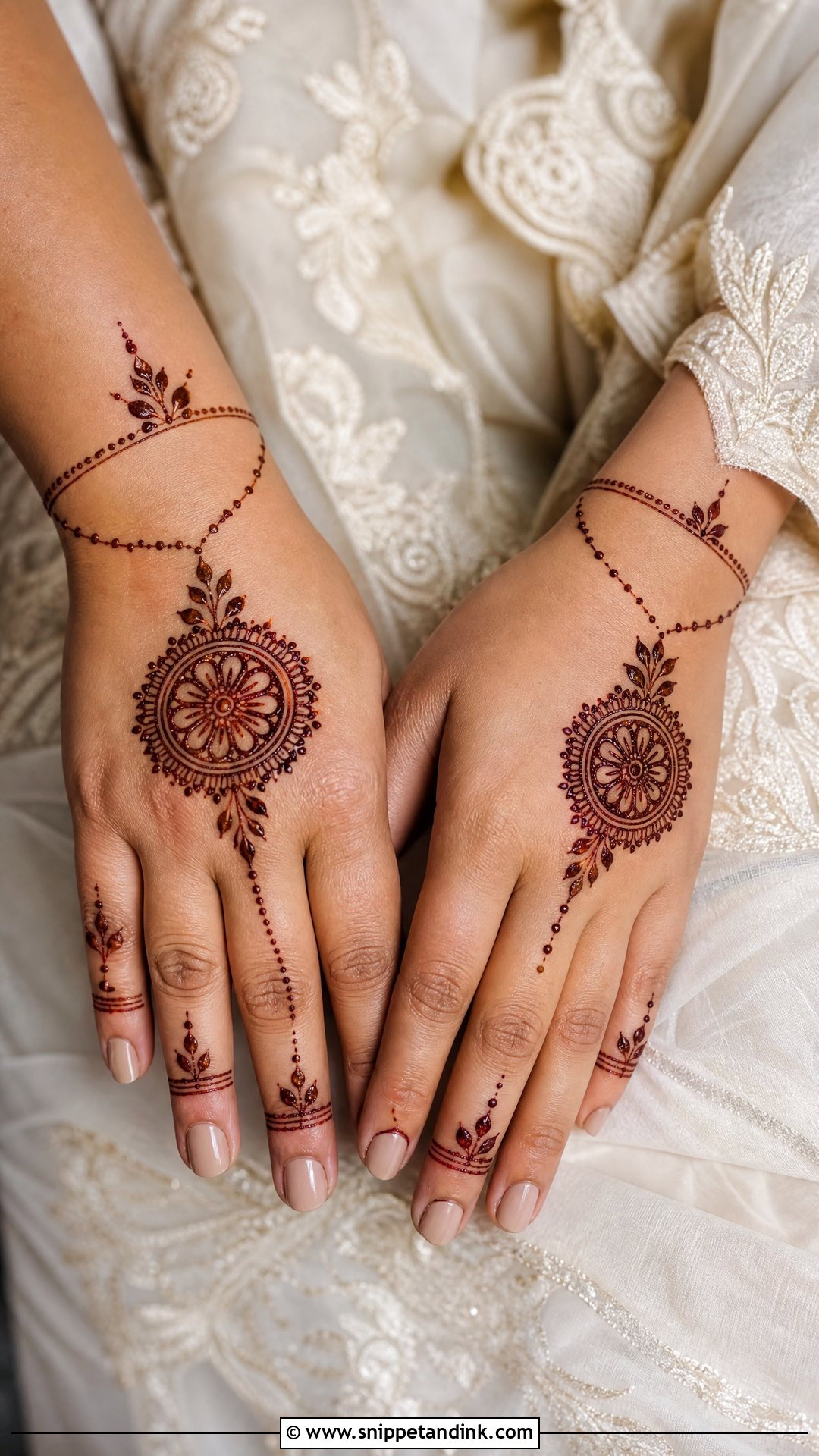 Minimal Groom Mother Mehndi Design - Snippet and Ink - 20 Groom Mother Mehndi Design Ideas