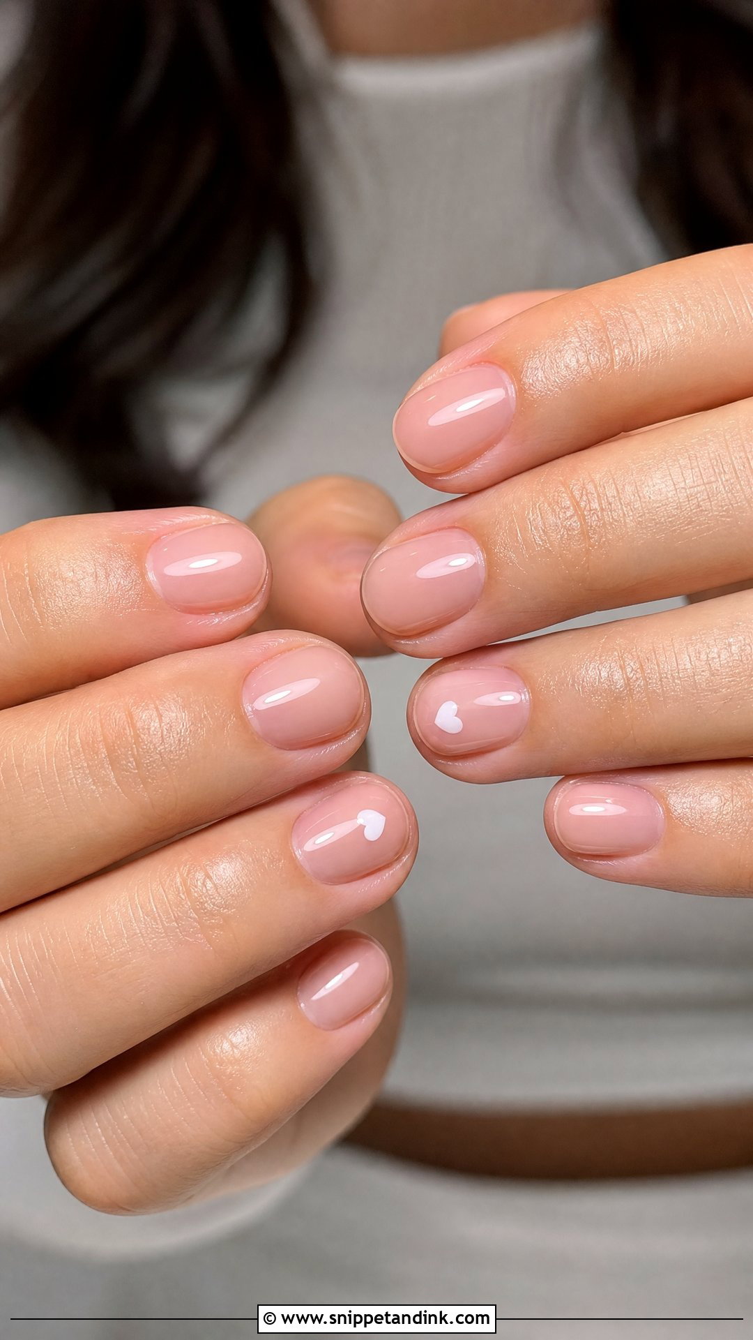 Minimal Heart Proposal Nails - Snippet and Ink - 25 Nails for Proposal