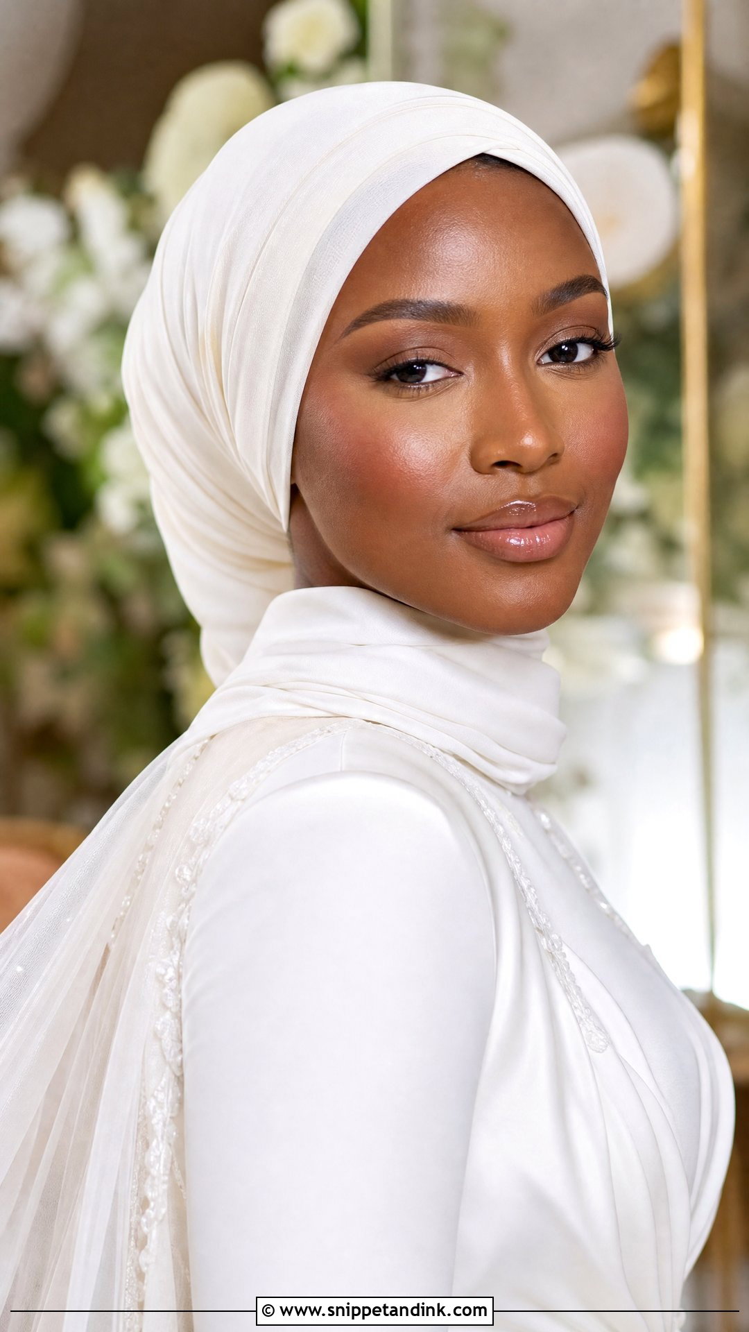 Minimal Hijab Bridal Makeup - Snippet and Ink - 20 Hijab Wedding Makeup Look Ideas