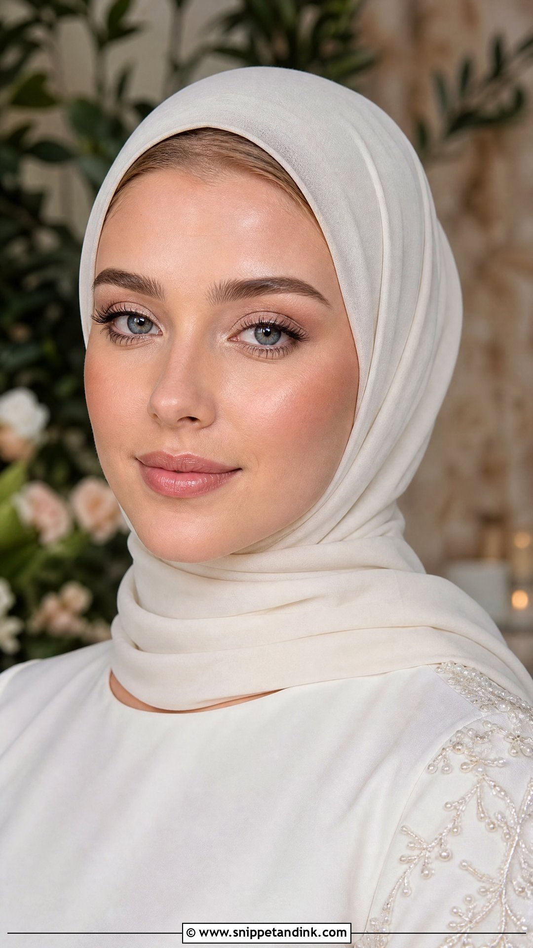 Minimal Hijabi Bridal Makeup - Snippet and Ink - 20 Hijabi Bridal Makeup Ideas