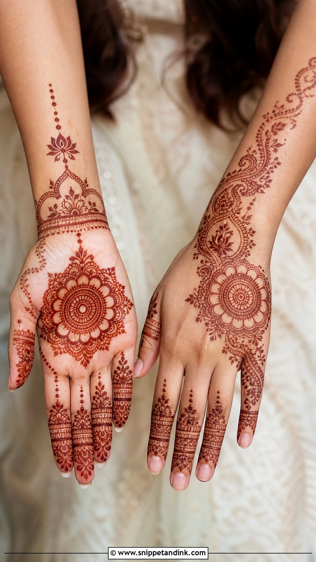 Minimal Indian Bridal Mehndi Design - Snippet and Ink - 20 Indian Mehandi Design for Bridal Ideas