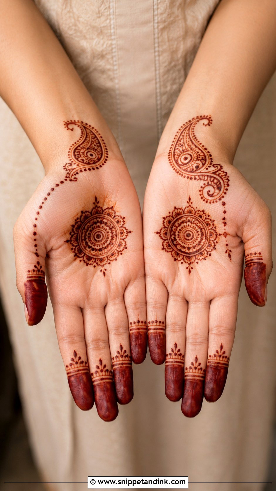 Minimal Indian Mehndi Design - Snippet and Ink - 35 Minimal Mehndi Designs