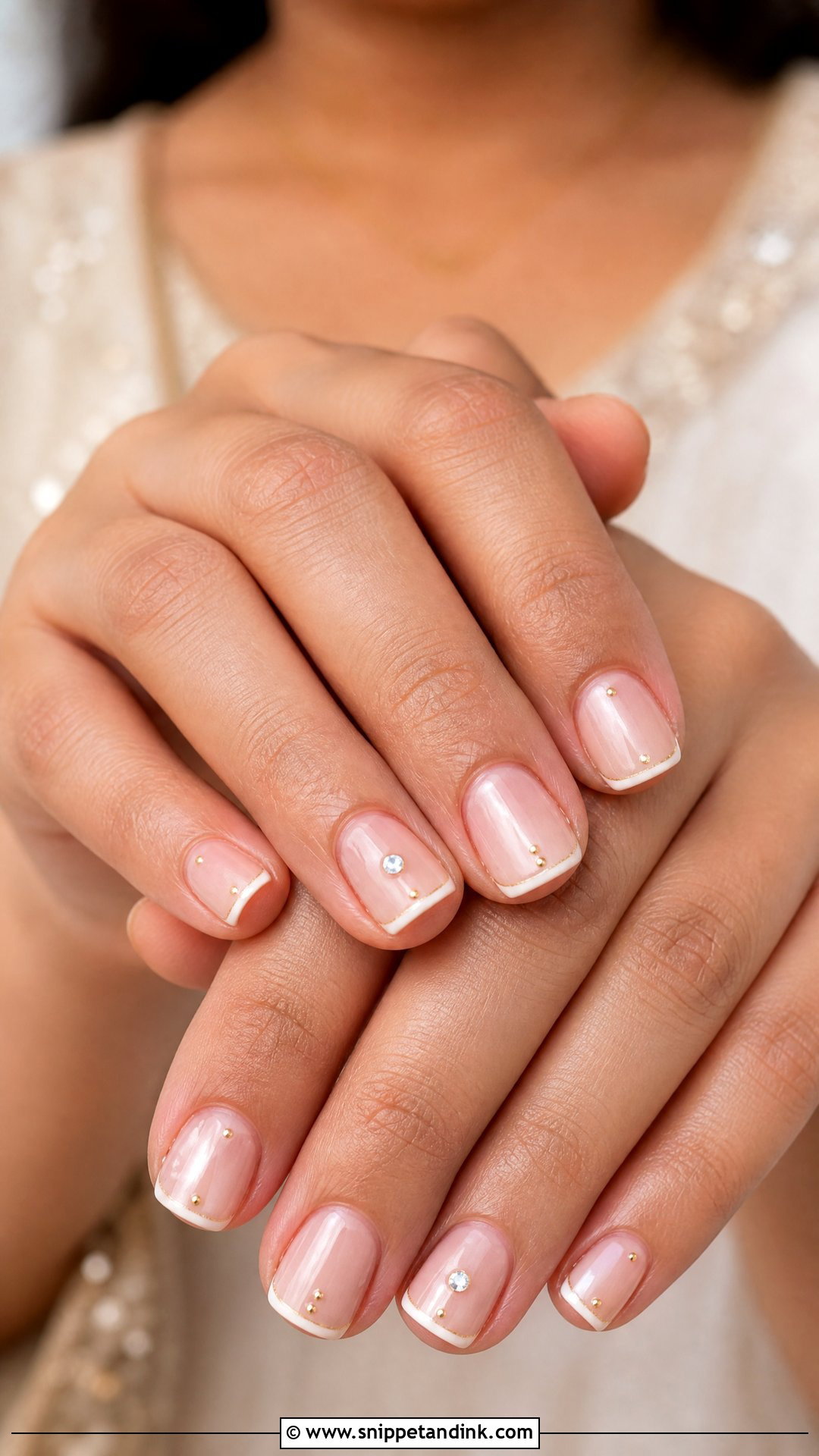 Minimal Indian Wedding Nails - Snippet and Ink - 25 Nails for Indian Wedding