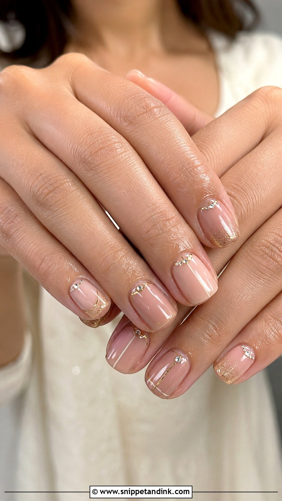 Minimal Indian Wedding Nails - Snippet and Ink - 30 Indian Wedding Nails