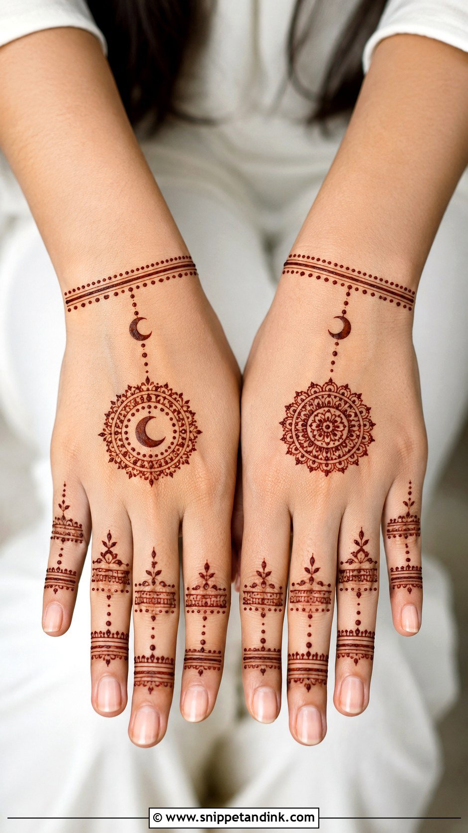 Minimal Karva Chauth Mehndi Design - Snippet and Ink - 35 Karva Chauth Mehndi Designs