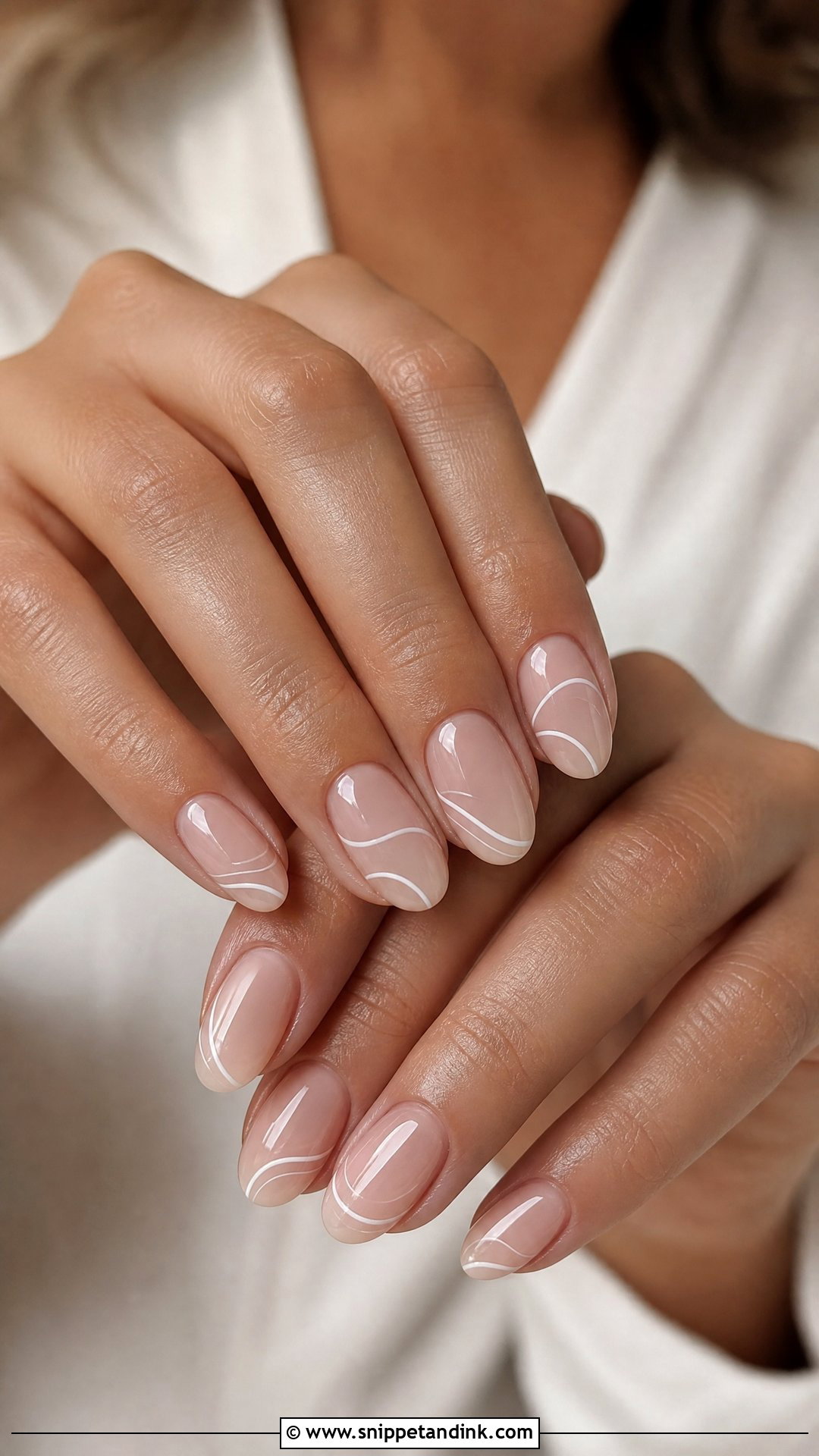 Minimal Line Wedding Nails - Snippet and Ink - 25 Classy Wedding Nails