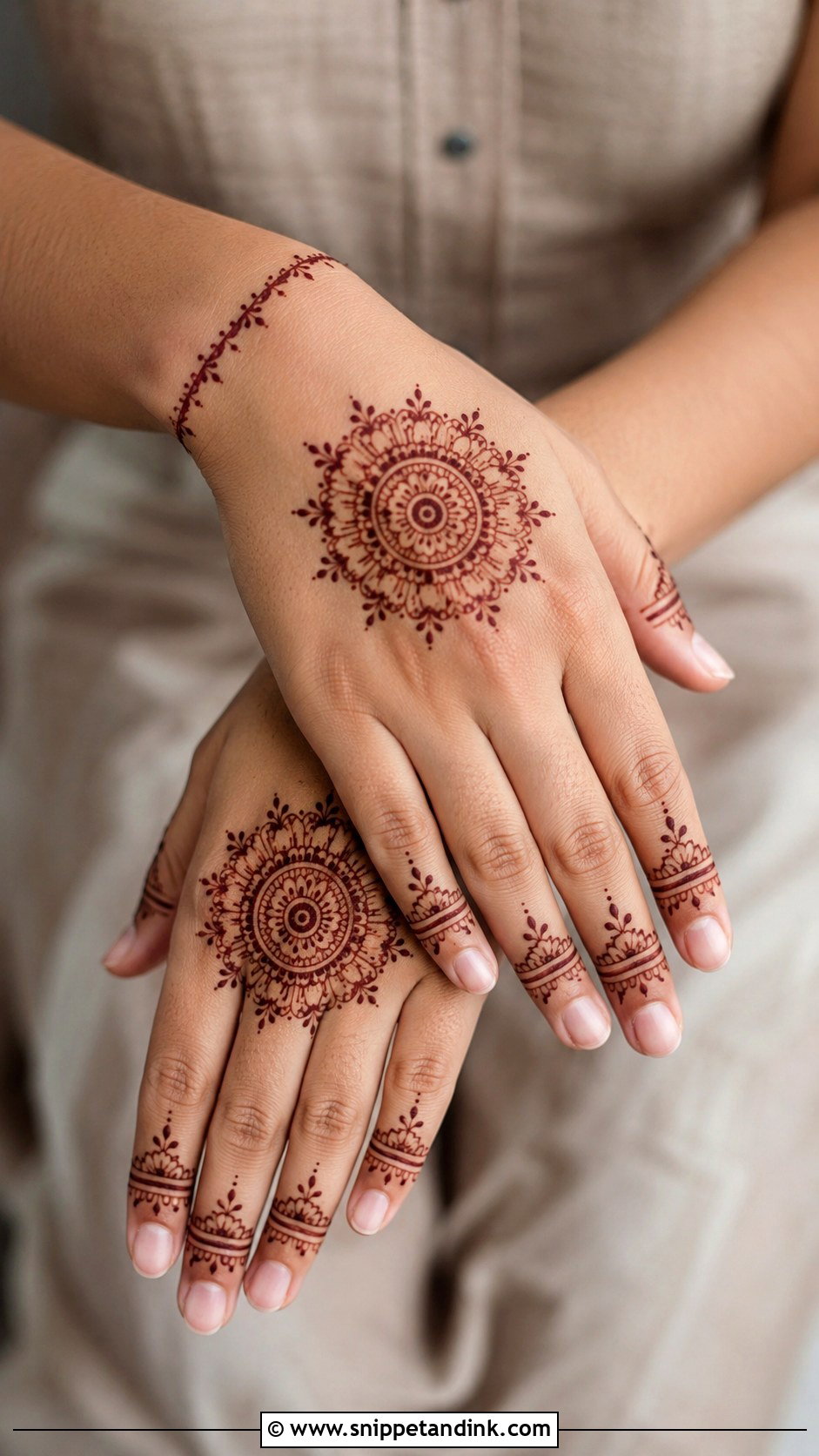Minimal Mandala Mehndi Design - Snippet and Ink - 35 Mandala Mehndi Design Ideas
