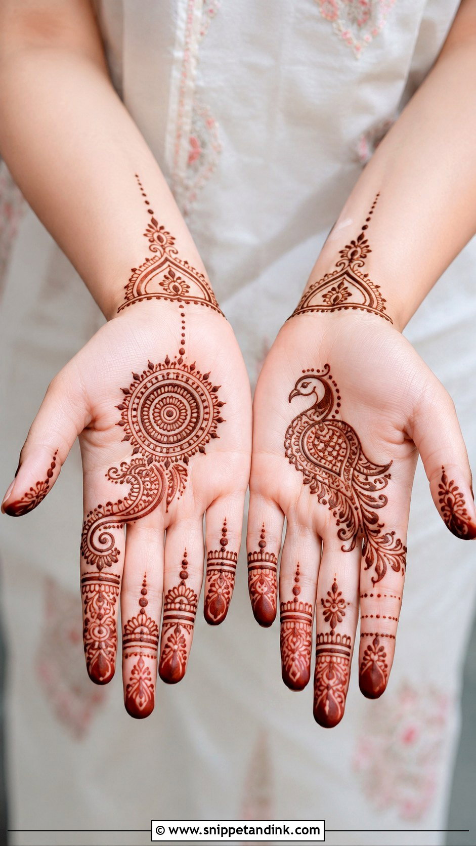 Minimal Marwari Mehndi Design - Snippet and Ink - 30 Marwari Mehndi Design Ideas