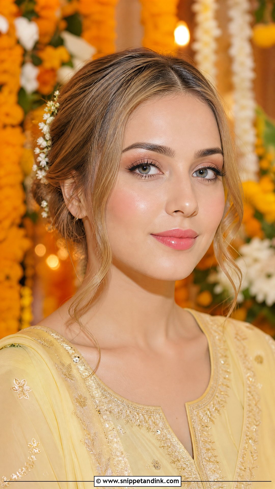Minimal Mehndi Bride Makeup - Snippet and Ink - 20 Mehndi Bride Makeup Ideas