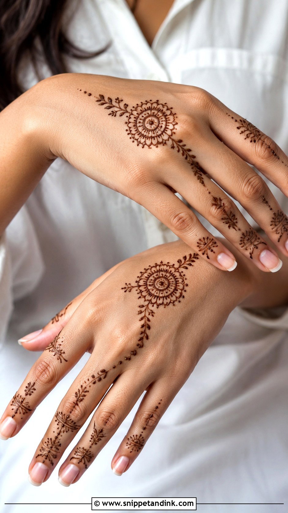 Minimal Mehndi Design - Snippet and Ink - 35 Easy Mehndi Design Ideas