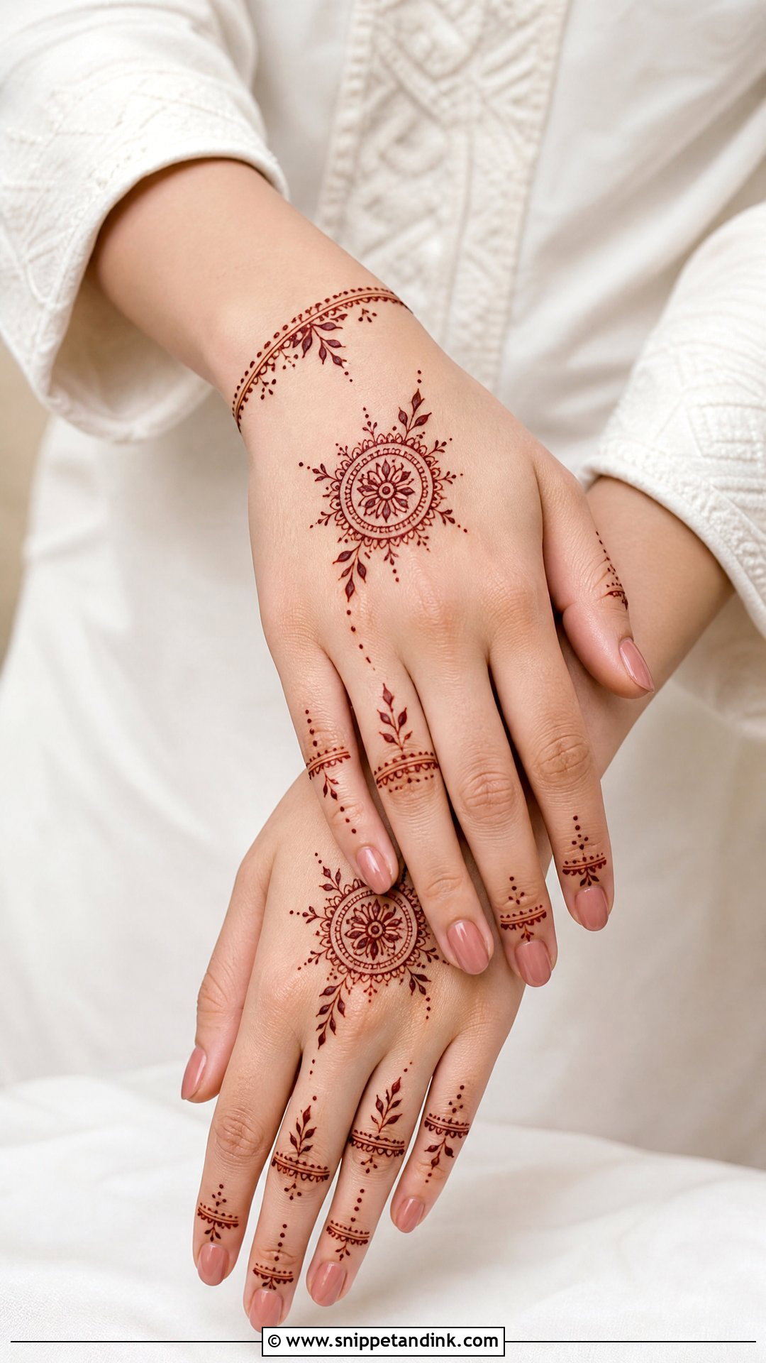 Minimal Mehndi Design - Snippet and Ink - 35 Mehndi Designs
