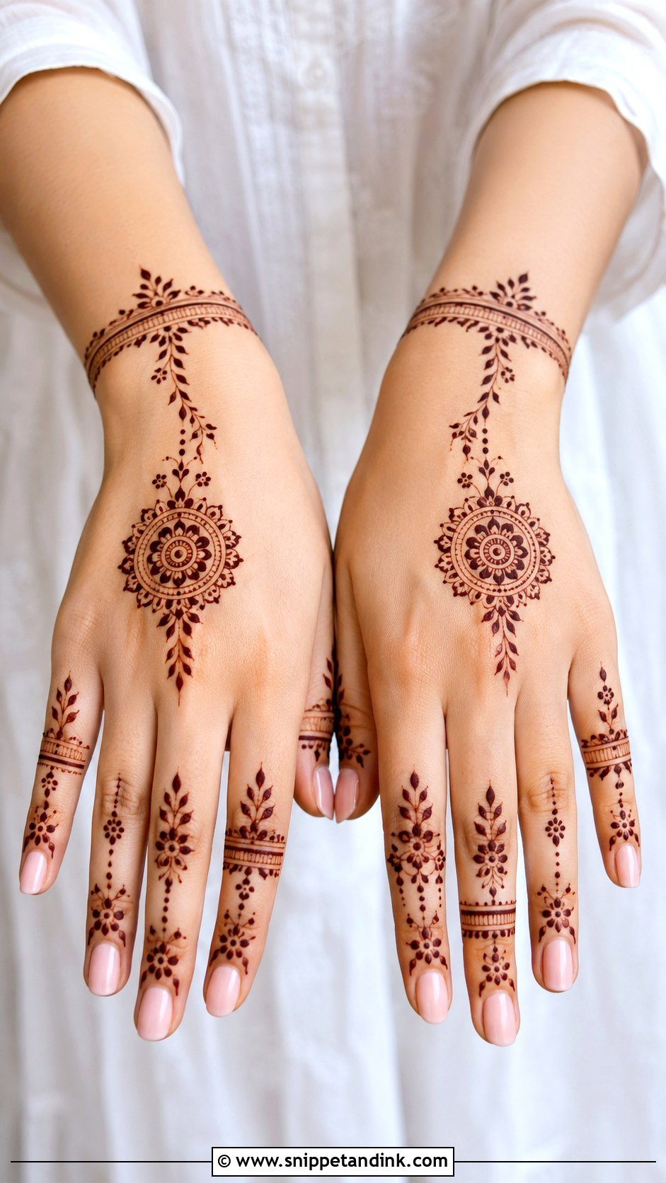 Minimal Mehndi Design - Snippet and Ink - 35 Stylish Mehndi Designs
