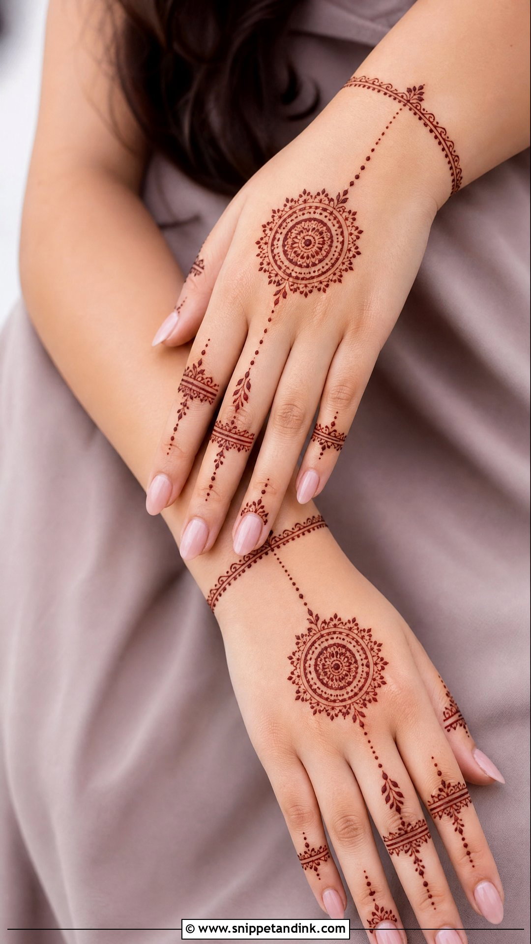 Minimal Mehndi Design For Back Hand - Snippet and Ink - 25 Mehndi New Design Ideas