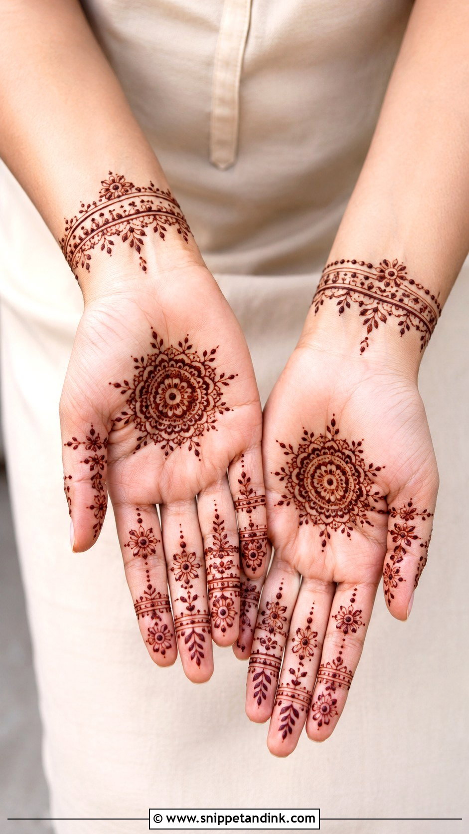 Minimal Mehndi Design For Hands - Snippet and Ink - 35 Trendy Mehndi Designs