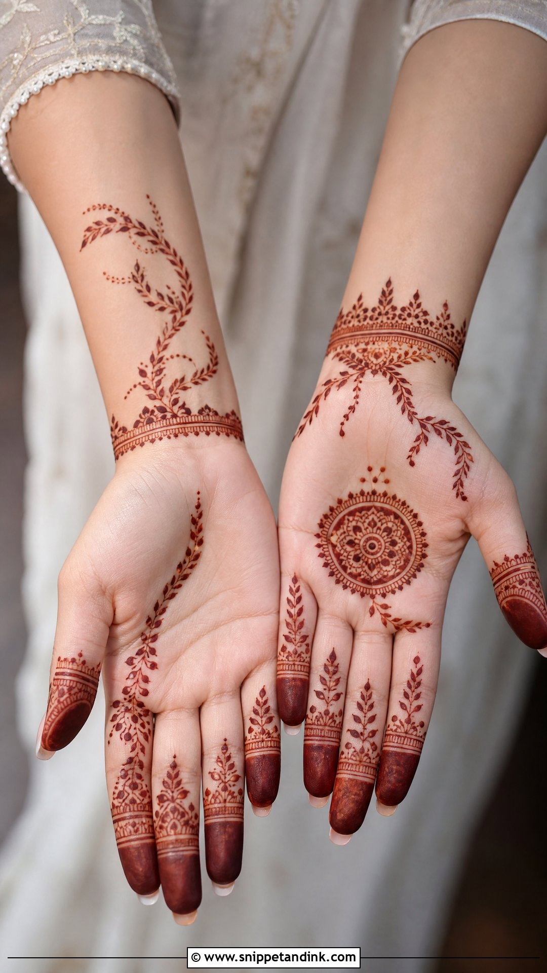 Minimal Mehndi Design For Wedding - Snippet and Ink - 20 Mehndi Designs for Wedding Function