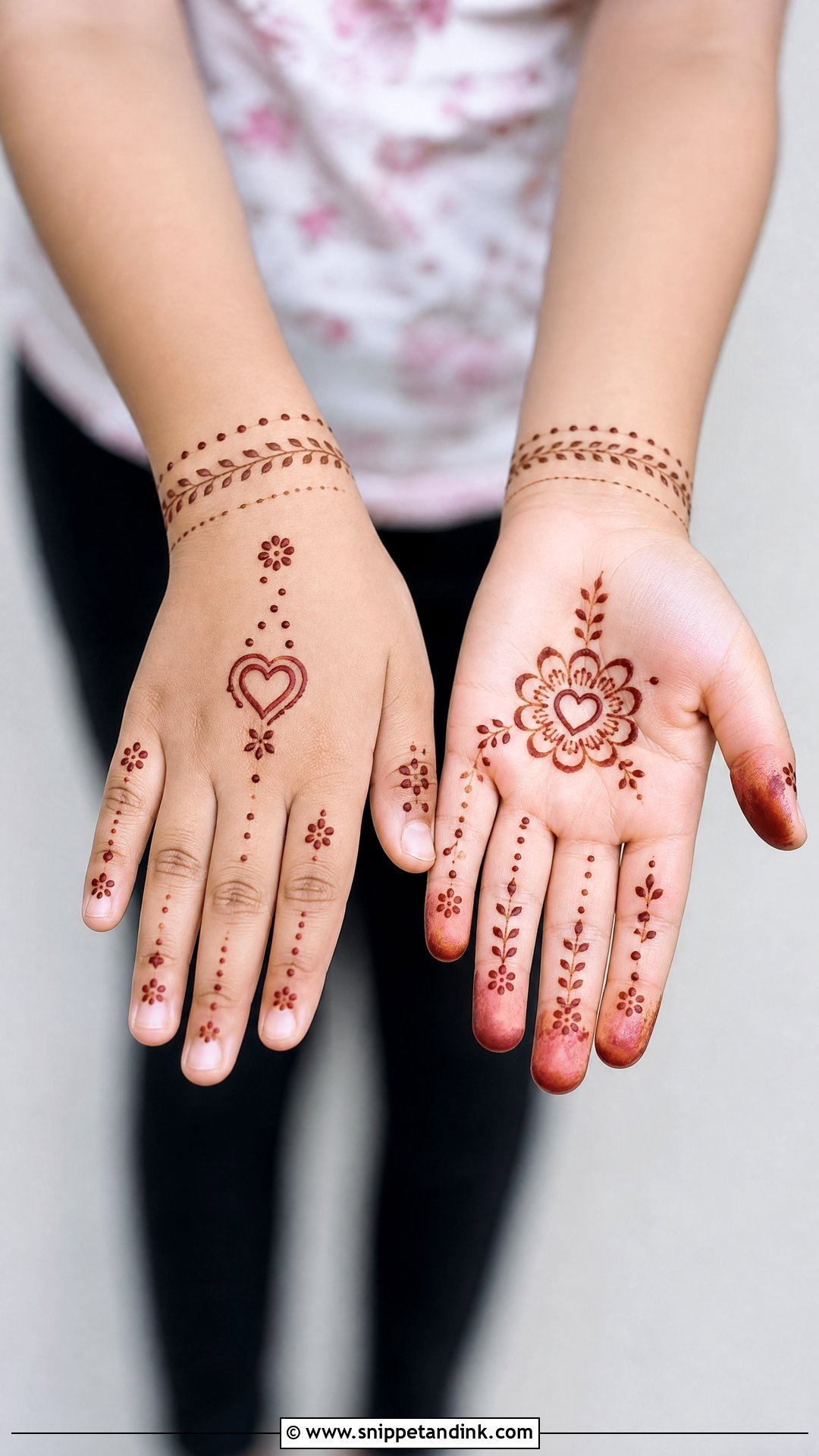 Minimal Mehndi Design for Children - Snippet and Ink - 30 Mehndi Designs for Children