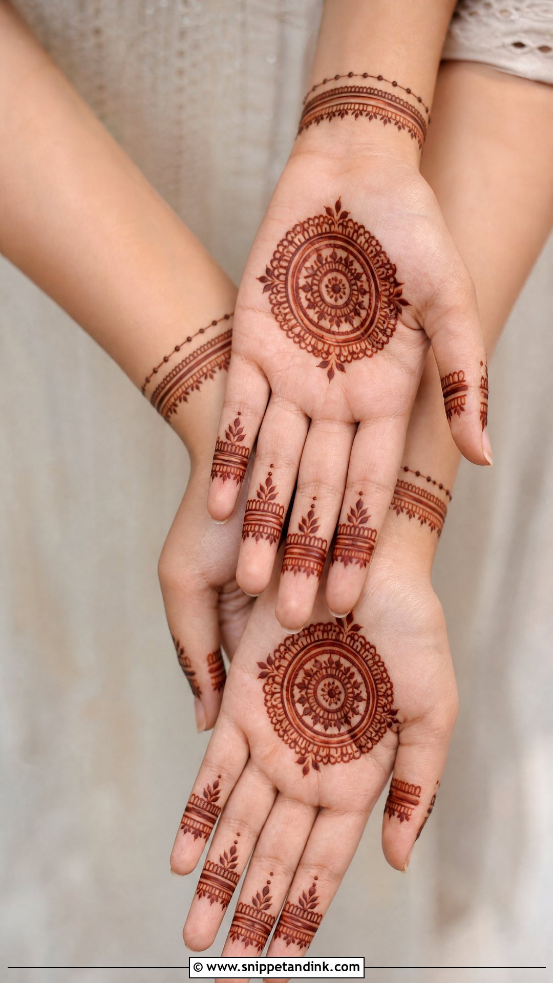Minimal Mehndi Dress Design - Snippet and Ink - 30 Mehndi Dress Design Ideas